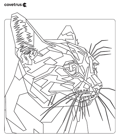 Cat coloring page